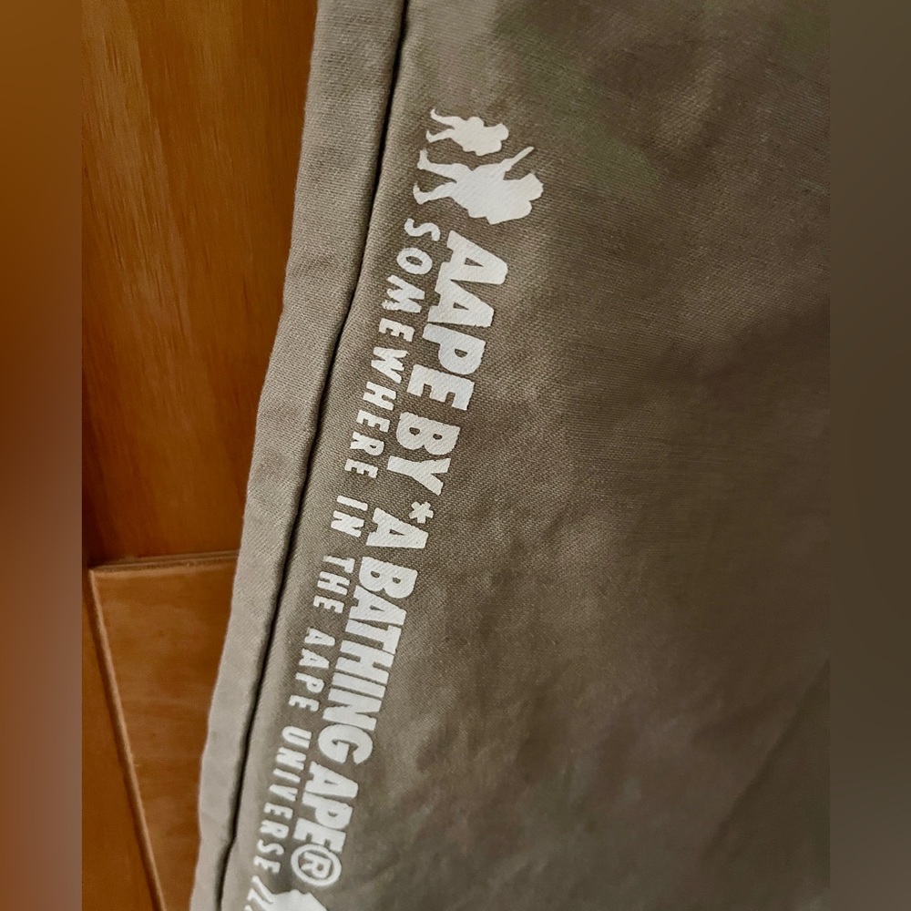 AAPE khaki chino pants